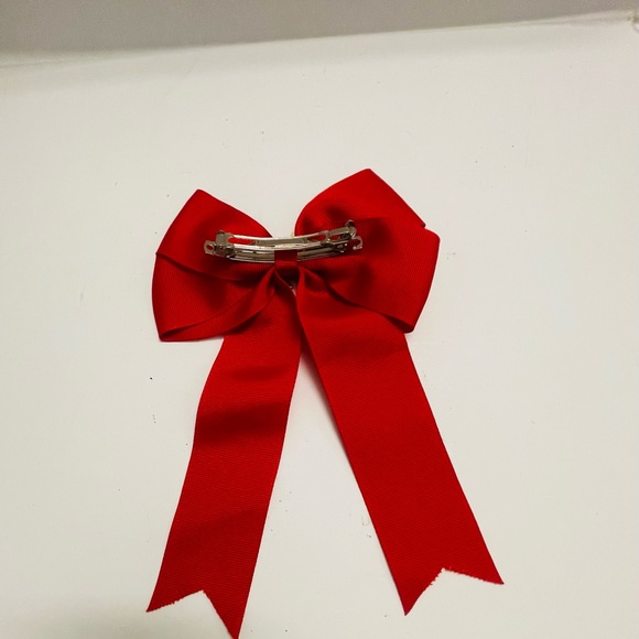 Hair Bow Barrette with Scottie Dogs Handmade Vintage preppy - Picture 3 of 4